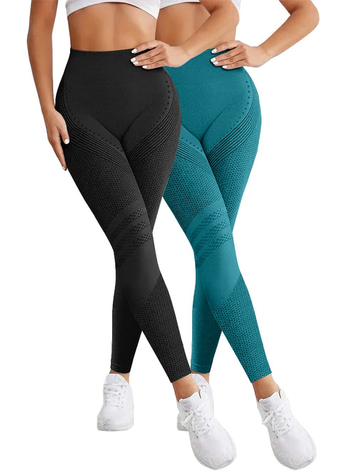 Kit 2 Leggings Scrunch Butt — Sem Costura e Push Up